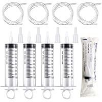 Los mejores  - BOYUNLE 4 Piezas 100ml Grande Jeringa de Plástico- Jeringa de Plástico Sin Aguja con 130cm Manguera y Adaptador de Punta…
